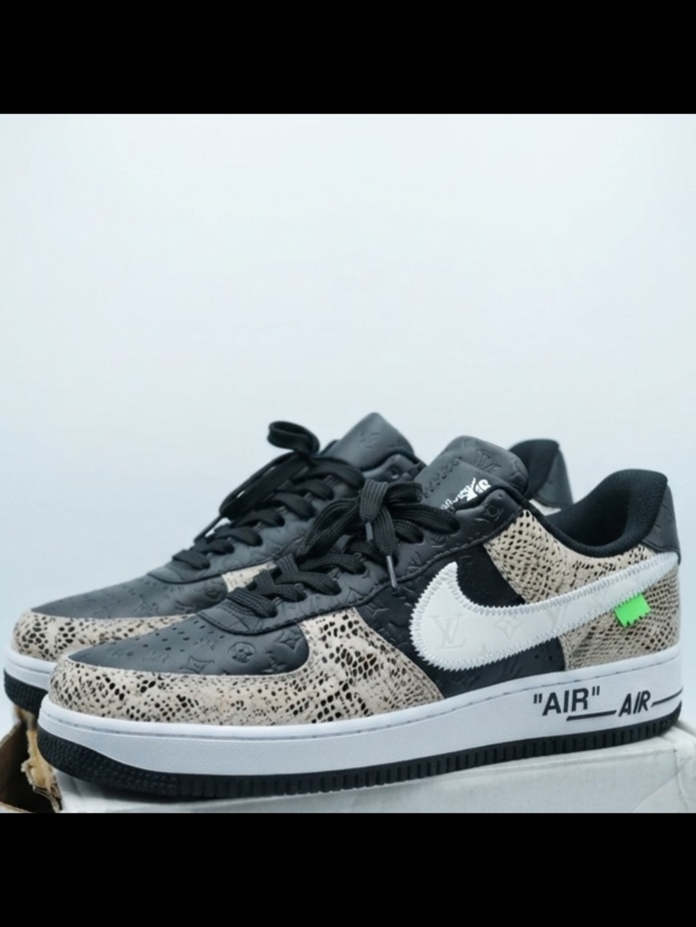 ●Nike, Custom -AIR-FORCE-1'S●LOUIS VUITTION -OFF WHITE Low-Top Sneakers CUSTOMS. - Picture 4 of 9